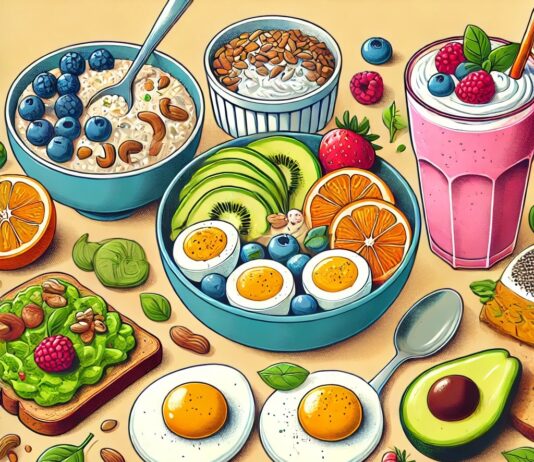 아침에 먹는 건강식